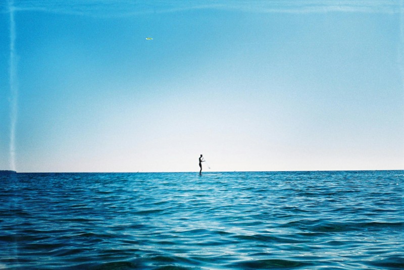 Paddleboarding meditation